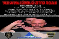 YAKIN SAVUNMA EĞİTMENLİĞİ SERTİFİKA PROGRAMI