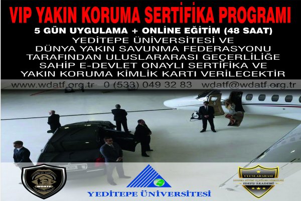 VIP YAKIN KORUMA EĞİTİMİ SERTİFİKA PROGRAMI